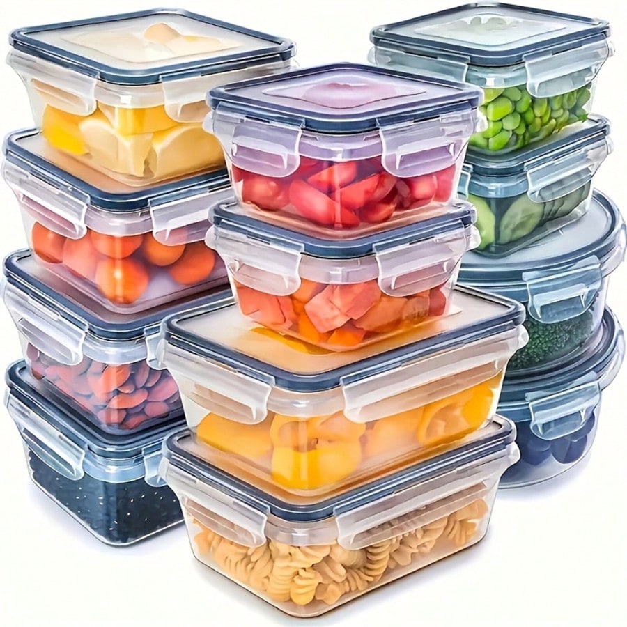Meal Prep Kitchen - 24 Pack Food Storage Containers with