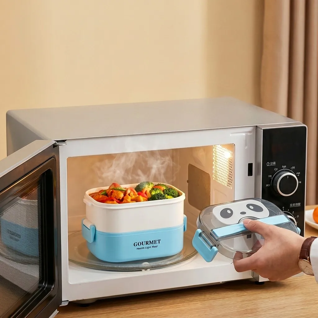 Microwavable Plastic Bento Box - огляд і ціна Meal Prep Or Prep Meal