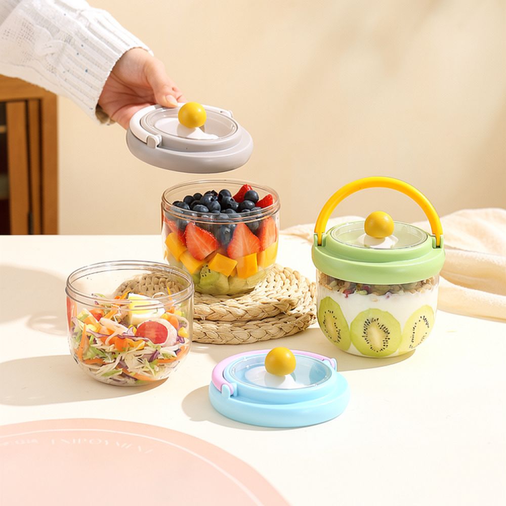 Round Portable Salad Container - огляд і ціна Meal Prep Bowl
