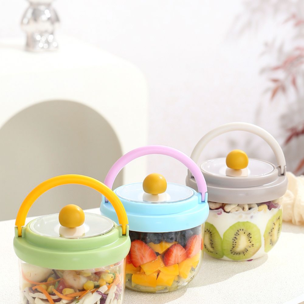 Round Portable Salad Container - огляд і ціна Meal Prep Bowl