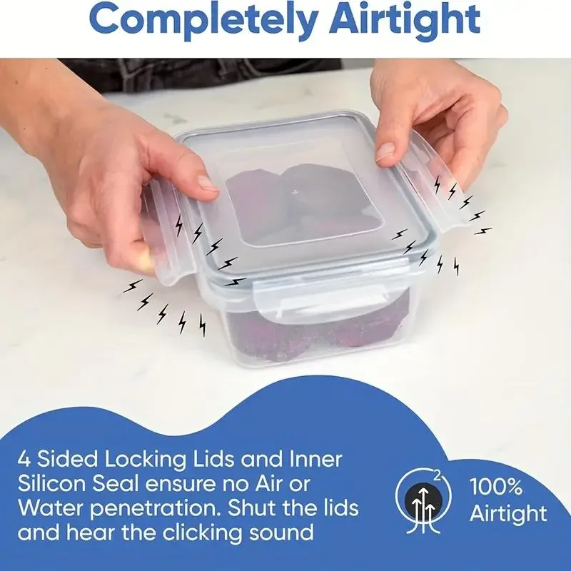 12Pcs Airtight Food Storage Co - огляд і ціна Meal Prep Kitchen