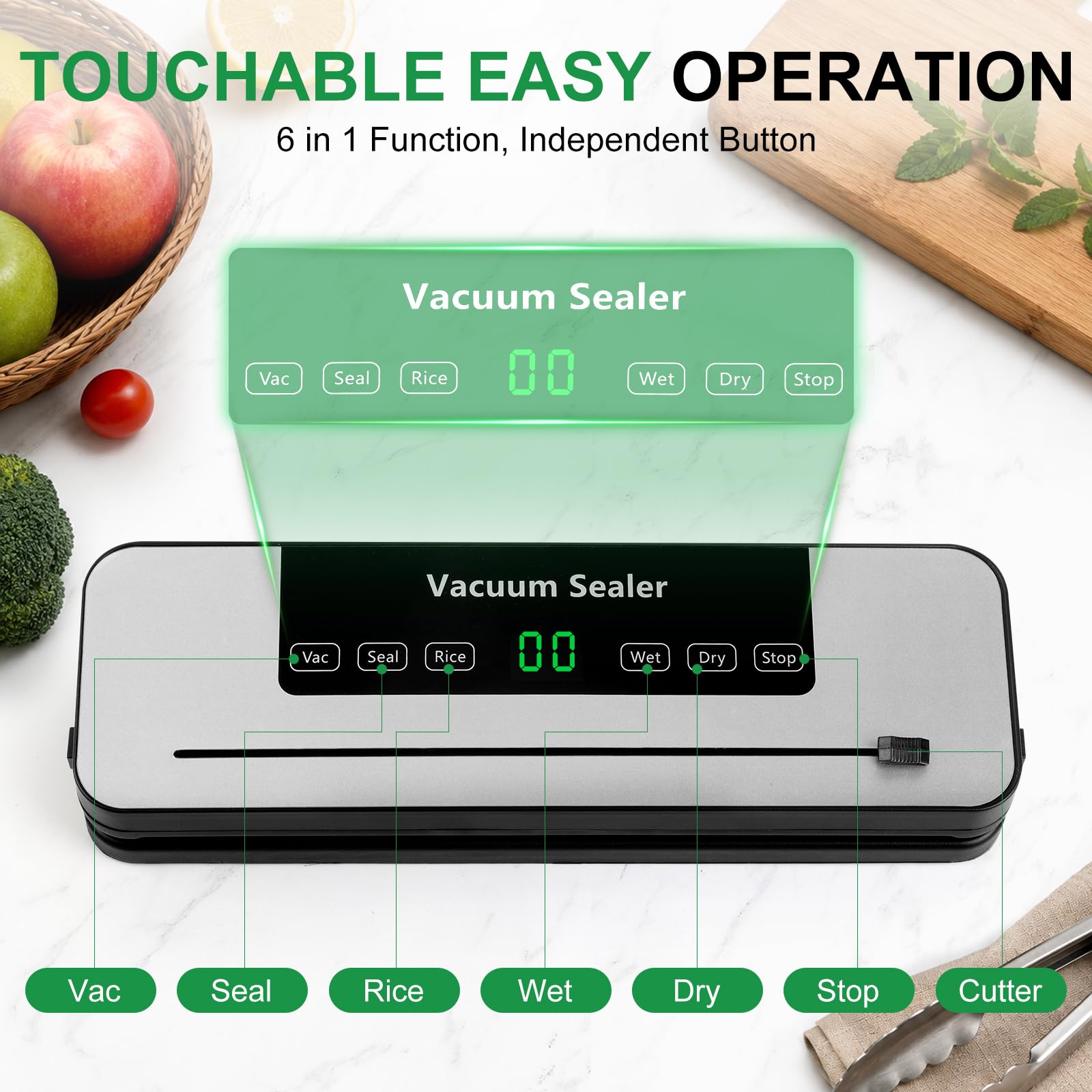 Food Vacuum Sealer Machine 6 M - огляд і ціна Meal Prep With Rice