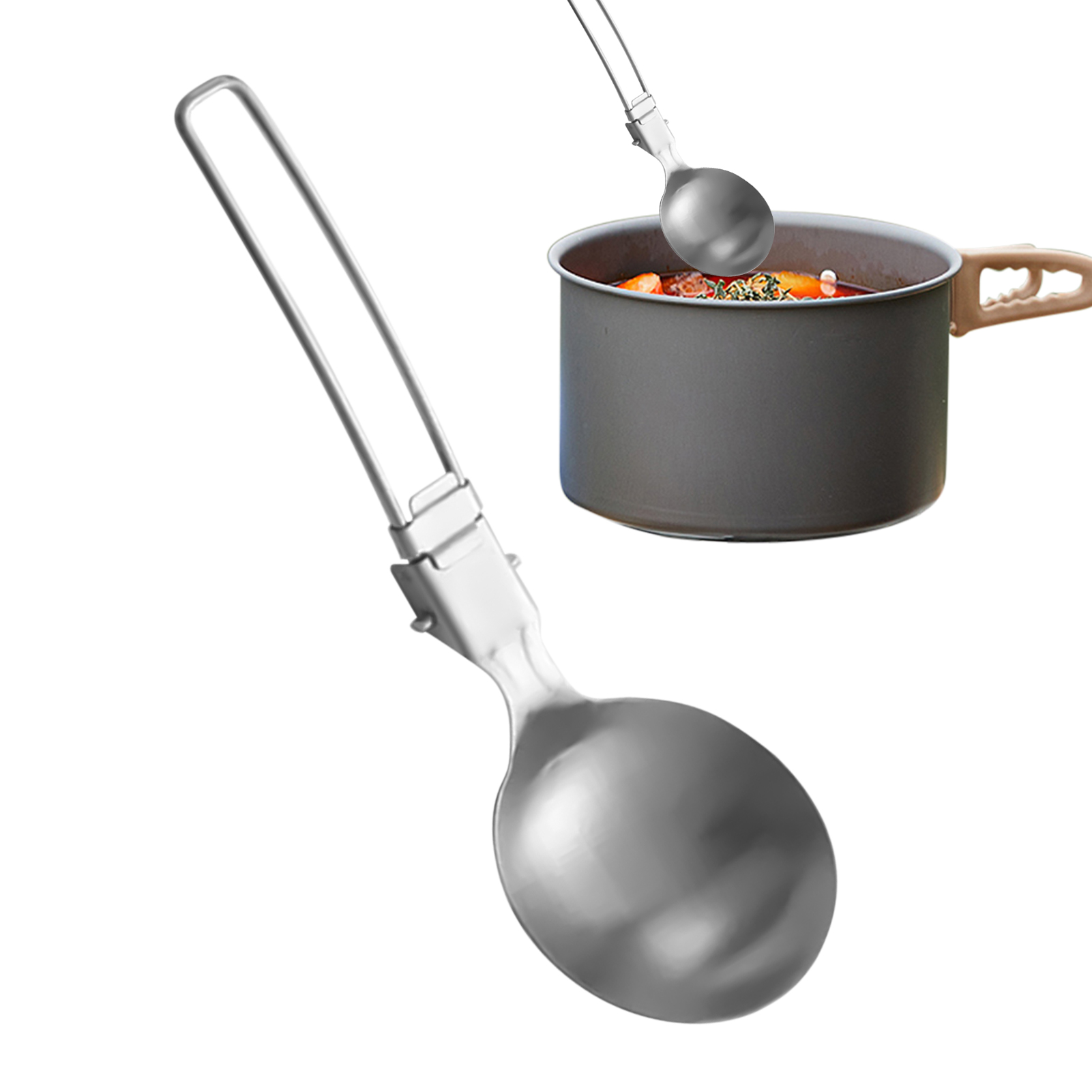 Soup Ladle Metal Spoon Foldabl - огляд і ціна Meal Prep Kitchen