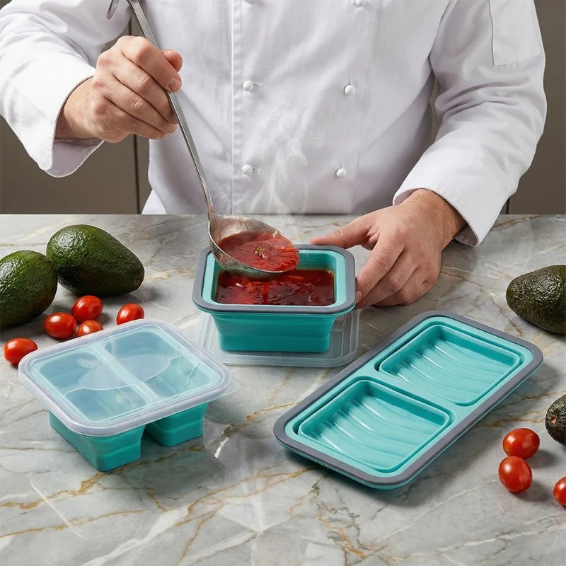 Freezer Tray with Lid 2 pcs Si - огляд і ціна Meal Prep Template