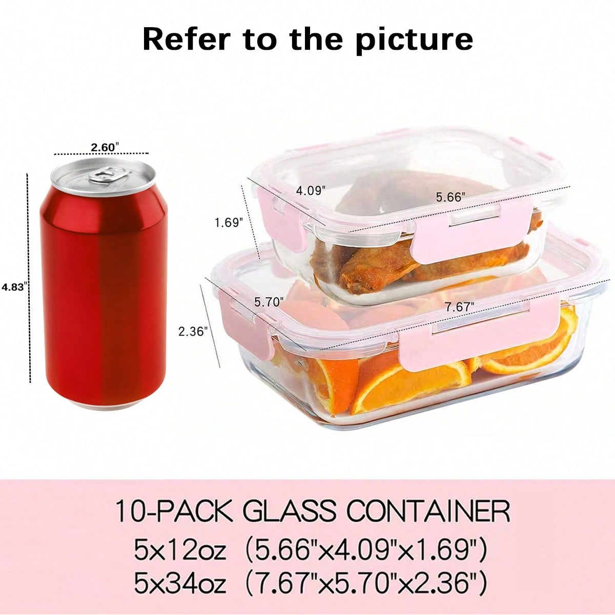 10 Pack Glass Meal Prep Contai - огляд і ціна Meal Prep Kitchen